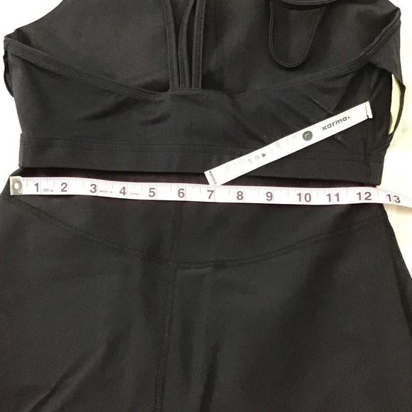 Sport light self bra tank top black soft gym training yoga running summer Large - Picture 6 of 14